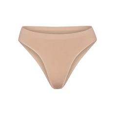 SOFT SMOOTHING SEAMLESS BRIEF | CLAY Everyday Solid Bottoms With Moderate Coverage, Seamless Brief Bottoms For Everyday, Everyday Seamless Brief Bottoms, Beige Soft Touch Intimate Briefs, Everyday Soft Touch Intimate Briefs, Soft Solid Color Intimate Briefs, Classic Briefs With Soft Touch, Classic Soft Touch Bottoms, Marbled Clay