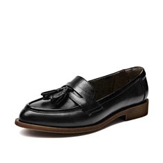 Slip-on Tassel Loafers With Brogue Detailing, Fall Wingtip Slip-on Leather Shoes, Fall Wingtip Slip-ons With Leather Sole, Fall Slip-on Tassel Loafers With Plain Toe, Slip-on Wingtip Oxfords For Fall, Fall Slip-on Wingtip Oxfords, Pointed Toe Tassel Loafers With Leather Sole For Business, Fall Slip-on Oxfords With Brogue Detailing, Leather Pointed Toe Moccasins With Brogue Detailing