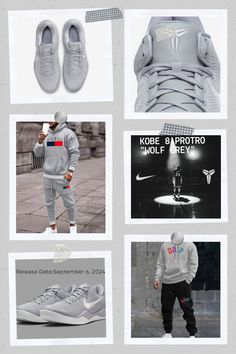 The upcoming Nike Kobe 8 Protro “Wolf Grey” is built with a predominantly wolf grey upper with white and wolf grey details to bring it all together.

https://share.temu.com/sAI6KstmDTA Kobe 8, Hoodie And Pants Set, Latest Clothes For Men, Hoodie And Pants, Man Set, Sports Suit, Fabric Medium, Sport Wear, Womens Fall