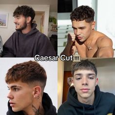 Caesar cut men’s haircut Boy Hair Color Ideas, Boy Hair Color, Caesar Cut Men, S Haircut, Caesar Haircut, Men With Beards, Haircut Names For Men