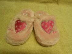 "BARBIE"  GIRL'S LIGHT/DARK  PINK BEDROOM SLIPPERS SZ:13-1 | eBay Comfortable Pink Round Toe Slippers, Barbie In Pink Shoes, Dark Pink Bedroom, Barbie Slippers, Barbie In The Pink Shoes, Pink Slip-on Beach Slippers, Comfortable Pink Slip-on Slippers, Pink Slip-on Indoor Slippers, Barbie Blankets And Pillows