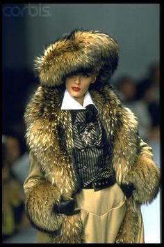 Jean Louis Scherrer, Fox Fur Coat, Vintage Fur, The 1990s, Sport Chic