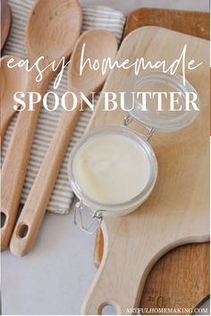 homemade spoon butter on a wooden cutting board Restauration Hardware, Spoon Butter, Wood Butter, Homestead Kitchen, Wood Utensils, Wooden Kitchen Utensils, Butter Recipes