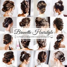 HAIR SALON PRESETS Brunette Presets Hairdresser Presets - Etsy Blogger Photos, Trendy Hairstyle, Photo Filters, Presets Lightroom, Brunette Hair, Bride Hairstyles, Balayage Hair, Trendy Hairstyles