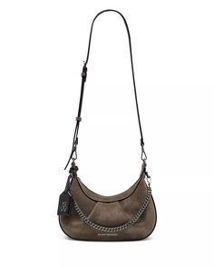 Stuart Weitzman - Stellar Crescent Bag Elegant Hobo Bag With Gunmetal Hardware For Evening, Elegant Rectangular Hobo Bag With Gunmetal Hardware, Elegant Brown Bag With Gunmetal Hardware, Elegant Brown Bags With Gunmetal Hardware, Gunmetal Hardware Crossbody Hobo Bag For Evening, Brown Shoulder Bag With Gunmetal Hardware For Evening, Elegant Hobo Satchel With Gunmetal Hardware, Crossbody Hobo Bag With Gunmetal Hardware For Evening, Crescent Bag