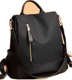 Trendy Black Backpack With Zipper Closure, Commuting Satchel Bag With Zipper Closure, Black School Bags With Zipper Closure, Trendy Shoulder Bag With Zipper For Commuting, Backpack With Zipper Closure For Commuting, Trendy Shoulder Bag With Zipper Closure For Commuting, Trendy Black Bags For Commuting, Rectangular Shoulder Bag For Commuting, Rectangular Commuting Shoulder Bag With Zipper