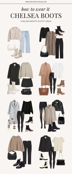 Chelsea Boots Outfits That Are Stylishly Chic Uk Winter Outfits Women, Chelsea Boots Outfit 2023, Chunky Chelsea Boots Outfit Women, Chelsea Boots Outfit Work, Outfits With Chunky Boots, Chealse Boot Outfit Women, Brown Chelsea Boots Outfit, How To Style Chelsea Boots