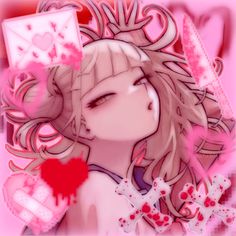 Mha Desktop Wallpaper Aesthetic, Toga Himiko Header, Himiko Toga Christmas, Pink Goth Aesthetic Pfp, Toga Pfp Aesthetic, Mha Halloween Pfp, Toga And Uraraka Matching Icons, Mha Pfp Aesthetic, Toga Gif