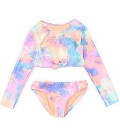 Cute Swimming Sets For Beach Season, Pink Swimming Sets For Beachwear, Pink Beachwear Sets For Swimming, Multicolor Playwear Sets For Beach Season, Fitted Multicolor Sets For Poolside, Multicolor Fitted Sets For Poolside, Playful Multicolor Sets For Beach Season, Playful Beach Sets With Stretch, Pink Beachwear Sets For Pool