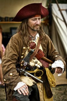 This is my male counterpart...His name shall be Hector G. McCallister Pirate Names, Pirate Wench, Pirate Art, Black Sails, Pirate Hats, Captain Jack Sparrow, Pirate Life, Captain Jack