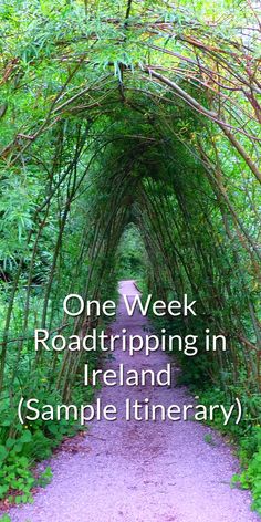 the words one week roadtripping in ireland sample itinerary