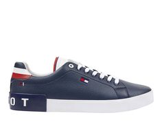 Faux leather upper,Lace-up closure for a custom and secure fit,Flat heel,Classic round toe,Cushioned memory foam footbed for added comfort,Durable leather outsole,Tommy Hilfiger® branding details | Men's Tommy Hilfiger Rezz Casual Shoes in Navy Size 12 Medium Tommy Hilfiger Shoes, Men Sneakers, Shoe Carnival, Comfortable Sneakers, Tommy Hilfiger Man, Fashion Lifestyle, Size 13, Sneakers Fashion, Memory Foam