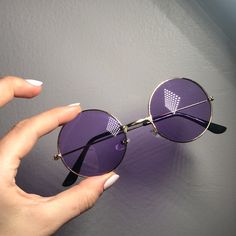 Brand New Sunglasses From Brand: Blulu Such A Nice Purple Tint To The Sunglasses! Comes With Its Own Baggie, As Well As Mini Cleaner Cloth Purple Glasses, Sunglasses Purple, Purple Sunglasses, Lucky Penny, New Sunglasses, Purple Gold, Cleaning Clothes, Purple Color, Round Sunglasses