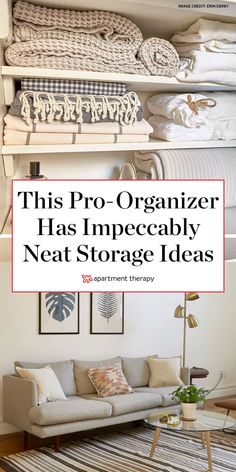 this pro - organizer has impeccably neat storage ideas for every room in the house