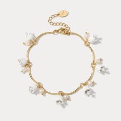 Lily Of The Valley Bracelet Beautiful Flower Bracelet, Luxury Elegant Jewelry With Flower Charm, Luxury Gold Bracelets With Flower Shape, Luxury Silver Jewelry With Flower Charm, Lily Of The Vally Necklace, Lily Of The Valley Jewelry, Ethereal Jewelry, Lily Jewelry, Dope Jewelry Accessories