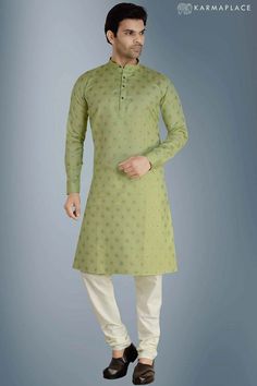 Now shop Kurta Set For Mens at a reasonable price on the karma place website. #menskurtaset #kurtasetformens #menskurtapajamaset #menskurtapajamaoutfits #kurtasetsmens #menskurtapyjamaset #menskurtapajamasetusa #menssilkkurtaset #kurtasetformensonline #designermenskurtaset #menskurtasetonline #MenskurtapajamaSet #PrintedKurtaformen #kurtasetformen #kurtapyjamasetformen #weddingkurtasetformen #kurtasetformenwedding #menskurtaset Mens Linen, Ethnic Style, Foil Print, Green Fabric