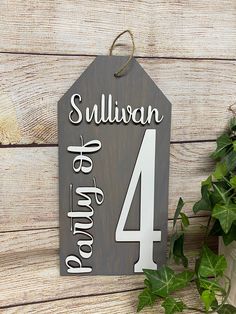 This piece is perfect to display on your family collage wall or gifting. These are 1/4" laser cut and stained in weather gray. Lettering is painted white measuring 1/4". Each sign measures approximately 6” x 12” ready to hang. Choose your party number. leave name in the personalization box and I’ll take care of the rest. Party of 2 Party of 3 Party of 4 Party of 5 Party of 6 Party of 7 *Each piece is handmade. No two are exactly alike. Overall stain and size may vary slightly between each sign. Family Wall Collage, Collage Wall Decor, Barn Door Decor, Old Barn Doors, Family Collage, Wall Collage Decor, Gray Wall, Wood Burning Crafts, Wood Tags