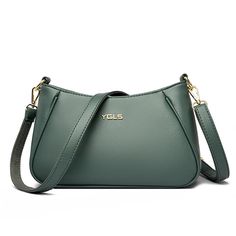 Luxurious Soft PU Shoulder High-quality Multi-pocket Solid Color Bags Green Shoulder Satchel With Pockets, Green Crossbody Bag With Pockets, Versatile Green Bags With Pockets, Green Crossbody Shoulder Bag With Pockets, Pouch Shoulder Bag With Pockets For Errands, Office Satchel Shoulder Bag With Pockets, Rectangular Office Bag With Pockets, Green Rectangular Bag With Side Pockets, Office Crossbody Shoulder Bag With Pockets