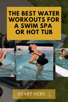 the best water workouts for a swim spa or hot tub