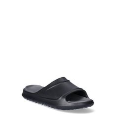 Treat your feet to total comfort with Avias Slide Sandals. Featuring a contemporary molded design and a pop of color thanks to the contrast footbed, these sandals are ideal for post-workout, the beach, the pool or just lounging about. The effortless slip-on style fits right into your busy day. Only at Walmart. Size: 11.  Color: Black.  Gender: male.  Age Group: adult. Slip-resistant Open Toe Synthetic Sandals, Slip-resistant Synthetic Slide Sport Sandals, Slip-resistant Black Sandals, Non-slip Foam Slides With Open Toe, Synthetic Slide Sport Sandals For Outdoor, Sporty Slip-resistant Sandals For Water Sports, Outdoor Synthetic Slide Sport Sandals, Cushioned Open Toe Foam Slides, Sporty Open Toe Slippers With Cushioned Footbed