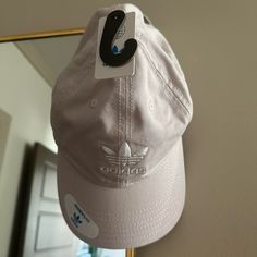 Nwt Adidas Baseball Cap In A Pale, Baby Pink Adidas Cotton Hat With Curved Brim, Adidas Cotton Hats With Curved Brim, Adjustable Adidas Cotton Hat, White Adidas Sporty Baseball Cap, Casual Adidas Curved Bill Hats, Adidas Adjustable Baseball Cap, Adidas Cotton Snapback Baseball Cap, Adidas White Baseball Cap For Streetwear, Adidas Adjustable Curved Bill Baseball Cap