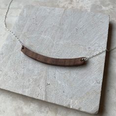 This wood pendant necklace is made from reclaimed Oregon black walnut, hand carved and sanded. The lovely grains of the wood keep it earthy and simple. Pair this piece with any of my wood earrings for a lovely natural look.    Wood is the gift for your 5th and 6th Anniversary! It's strong, long-lasting and represents the strength of your marriage bond. Wood jewelry is a unique and lovely way to celebrate!  Please be aware that the wonderfully natural grain patterns of this wood make each handmad Wood Gift Ideas, 6th Anniversary Gifts, Wood Anniversary Gift, 6th Anniversary, 5th Anniversary, Wood Jewelry, Wood Pendant, Wood Gifts, Jewelry Unique