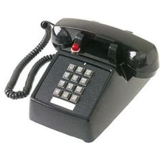 an old fashioned red telephone on a white background