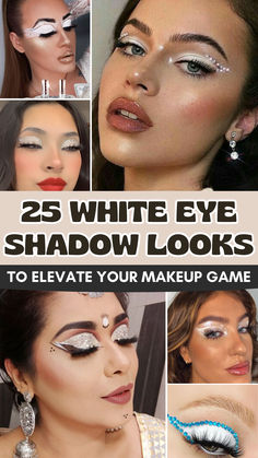 White Eye Shadow Looks