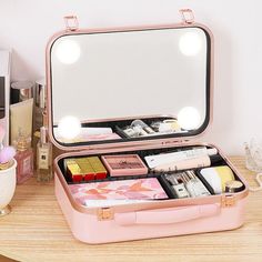 Treat yourself with the Makeup Vanity Case Niceland ™, with its integrated LED touch mirror, Perfect for punctual or permanent use for all your trips.


FUNCTIONAL : Easy to take And necessary to accompany your luggage during your trips.


Practical: He Allows you to have the place you need to store your beauty and cosmetics products, and thus have in all circumstances all your essential products of hygiene for the body, and travel with confidence!


Versatile: he can also serve as hand baggage,