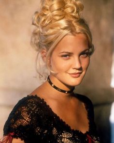 90 Prom Hair, 80s Medium Length Hairstyles, 80s Hair Updo, Fantasy Updo, 00s Hairstyles, 90s Updo, Drew Barrymore 90s, Styles Wigs, Intricate Hairstyles