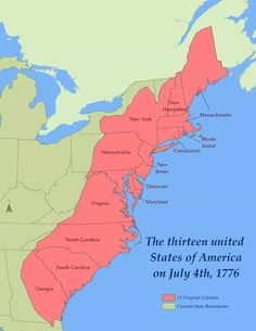 the thirteen united states of america on july 4th, 1876