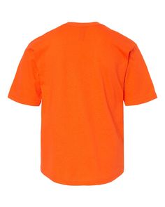 Youth Gold Soft Touch T-Shirt - ORANGE - L | M&O Youth Gold Soft Touch T-Shirt in Orange Size Large | Cotton Orange Pre-shrunk Short Sleeve T-shirt, Basic Orange Short Sleeve Shirt, Basic Orange Tops For Streetwear, Sporty Orange Top, Sporty Orange Cotton T-shirt, Orange Relaxed Fit Short Sleeve T-shirt, Orange T Shirts, Plain Tshirt, Orange Color