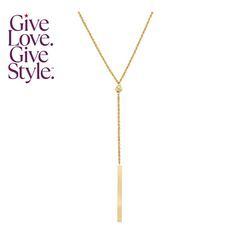 in stock Elegant 14k Gold Lariat Necklace, Chic Yellow Gold Lariat Necklace With Clavicle Chain, Chic Yellow Gold Lariat Necklace With Delicate Chain, Chic Yellow Gold Long Drop Jewelry, Chic Long Drop Necklaces For Gifts, Classic Gold Lariat Necklace Perfect For Gifts, Luxury Gold Lariat Necklace For Anniversary, Elegant 14k Yellow Gold Lariat Necklace, Classic Long Drop Lariat Necklace Gift