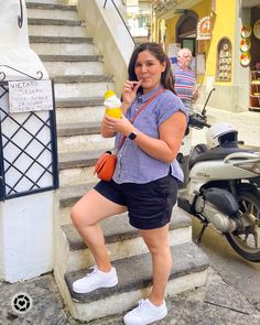 Linen and the Amalfi Coast are basically synonymous these days! These shorts from h&m are so light and airy making them perfect for roaming around Amalfi! Temperatures here are absolutely insane in the summer so make sure to keep your clothing light! Midsize | Italy travel outfit | gingham | linen | summer fit | European travel | curvy girl outfit | travel outfit | summer travel | European travel Follow my shop @Maggieonthemove on the @shop.LTK app to shop this post and get my exclusive app-on Gingham Linen, Outfit Travel, Paris Summer, Linen Summer