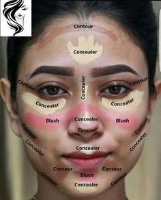 Korean makeup tips School makeup Makeup face charts Face Makeup Guide, Makeup Routine Guide, Face Contouring Makeup, Asian Makeup Tutorials, Beginners Eye Makeup, Makeup For