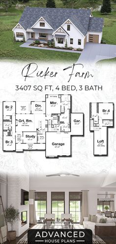 the floor plan for this house is very large and has four bedroom, two bathrooms