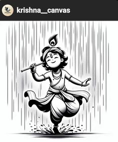 Bhagwan Krishna Images, Drawing Of God Krishna, Krishna Vector Art, Krishna Cute Drawing, Cute Krishna Painting, Little Krishna Sketch, Krishna Images Hd Wallpaper, Little Krishna Images