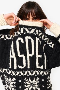 The Aspen Oversized Jumper showcases expert craftsmanship using the finest French wool, hand knit with precision. Co-designed by the Couper and MB teams, this is the perfect winter, cozy sweater. The black and white color palette makes it pair back to anything in your closet. Made in Sri Lanka and hand washable, this wool jumper is available in size XS-XL. White Color Palette, Wool Jumper, Oversized Jumper, Black And White Color, Co Design, Cozy Sweater, Black And White Colour, Holiday Gift Guide, Cozy Sweaters