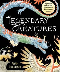 a book cover with an image of a dragon and two other animals on the cover