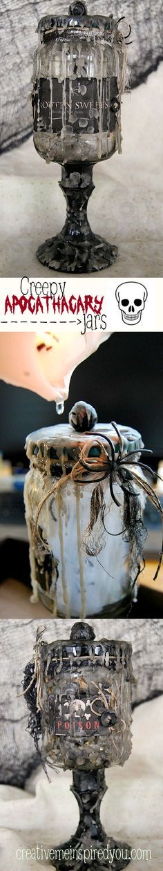 three different views of an old fashioned glass vase with water on the top and bottom