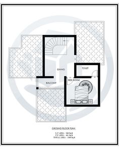 the floor plan for an apartment with three rooms