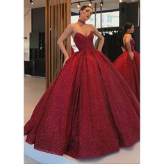 NumberSea-Ball Gown V-neck Burgundy Long Formal Evening Dress with Pockets Formal Evening Dress, Formal Evening Dresses, Dress With Pockets, Ball Gown, Evening Dress, Ball Gowns, Evening Dresses, V Neck, Dresses