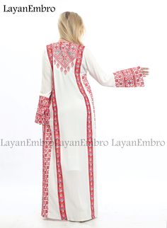 Embroidered Dress Thawb Abaya Kaftan. مطرزات شرقية عربية ثوب فلسطيني أثواب فلسطينية ثوب عربي تطريز فلسطيني - Etsy Saudi Arabia Anarkali Kaftan With Embroidered Border For Eid, Eid Floral Embroidered Tunic Abaya, White Embroidered Anarkali Kaftan, Multicolor Embroidered Kaftan For Eid Wedding, Multicolor Embroidered Kaftan For Wedding And Eid, Eid Wedding Multicolor Embroidered Kaftan, Traditional Tunic Abaya With Floral Embroidery, Eid Thobe With Resham Embroidery In Maxi Length, Traditional Maxi Abaya With Floral Embroidery