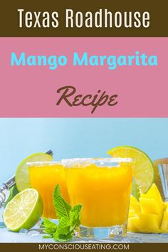 Mango margarita with a lime wedge Ripe Mango