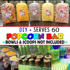 there are many different types of popcorn bar