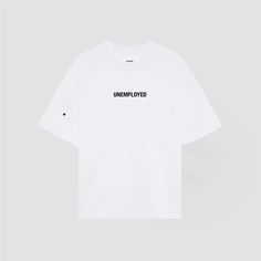 Short sleeved t-shirt in white color in a medium weight cotton. Designed in New York for our Capsule I: "Tier 1" Made out of 100% cotton, 200gsm. Serigraphy on the front part and on the back. Iconic star embroidered on right sleeve in black color. Statement label embroidered on bottom right. Pre-shrunk & Pre-washed to avoid shrinkage. He: 1,83m (6’0’’) / Size XL She: 1,75m (5’9’’) / Size M Oversized Style, Medium Weight, Panama City Panama, In The Heights, Making Out, T Shirt, Black