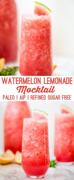 Paleo Smoothie Recipes, Lemon Drink, Watermelon Lemonade, Mocktail Recipes, Aip Diet, Autoimmune Protocol