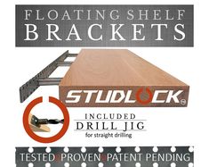 the instructions for how to install and use floating shelf brackets on an unfinished table top