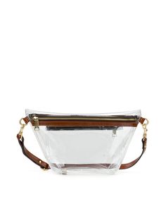 Tan Clear Shoulder Bag For Everyday Use, Everyday Clear Shoulder Bag, Clear Shoulder Bag With Removable Pouch For Everyday, Everyday Large Capacity Clear Shoulder Bag, Everyday Use Clear Rectangular Shoulder Bag, Clear Strap Pouch Shoulder Bag For Everyday Use, Everyday Use Satchel With Clear Strap Tote, Everyday Bags With Clear Plastic And Strap, Modern Shoulder Bag With Clear Strap For Daily Use