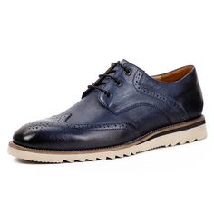 Men's Vintage Casual Brogue Shoes Length Measurement, Brogue Shoes, Vintage Casual, Shoes Shoes, Size Charts, Types Of Shoes, Vintage Men, Derby, Dress Shoes Men